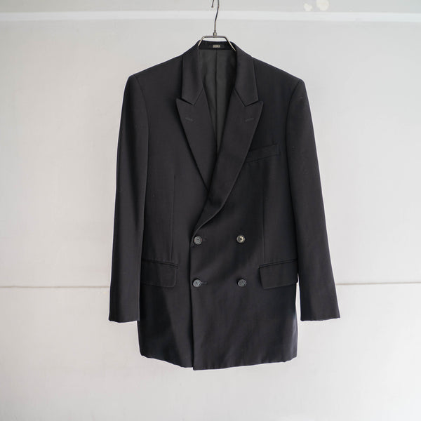 1980s Japan vintage black double breasted set up