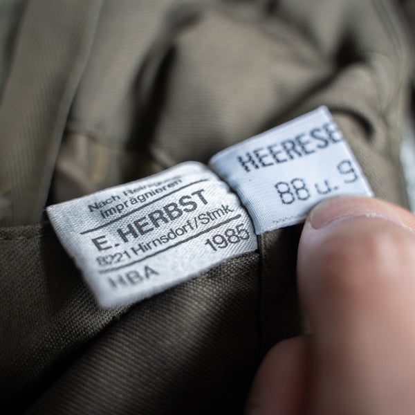1980s German military quilting cargo over-all 'dead stock'