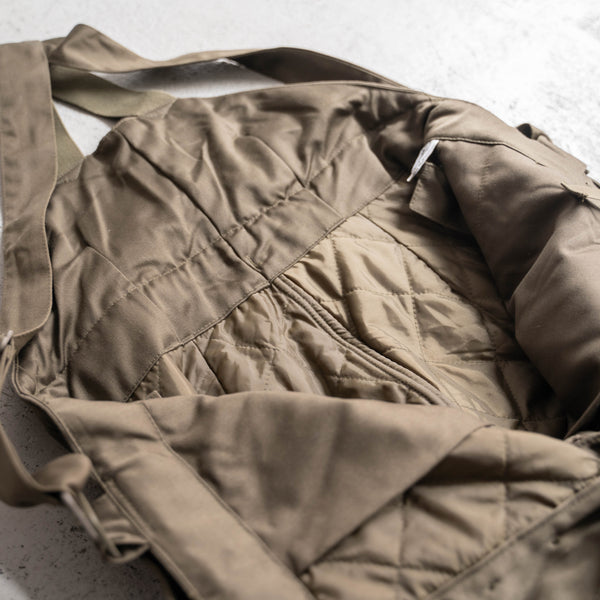 1980s German military quilting cargo over-all 'dead stock'