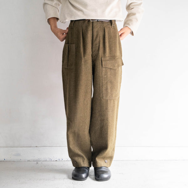 1960s Dutch military wool battle dress pants 'dead stock'