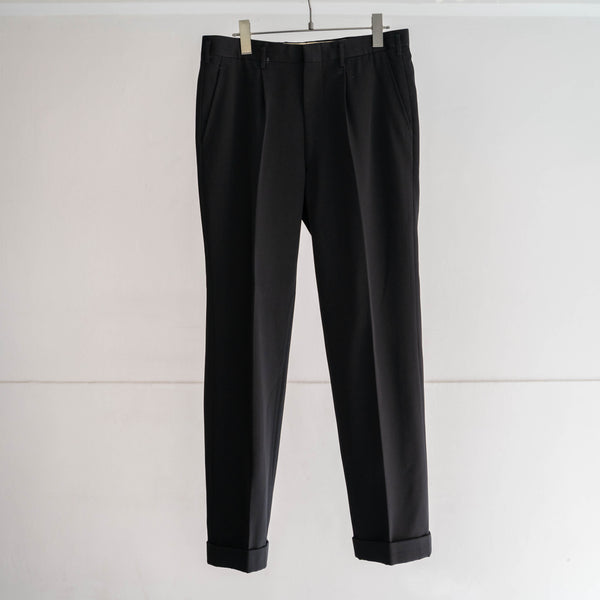 1980s Japan vintage 1 tuck black slacks