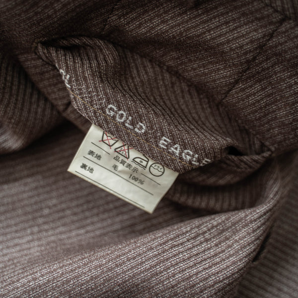 1990s Japan brown based flare slacks