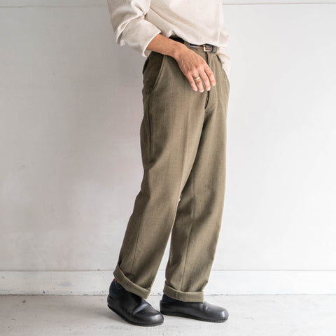 1960s belgium military wool dress pants 'dead stock'