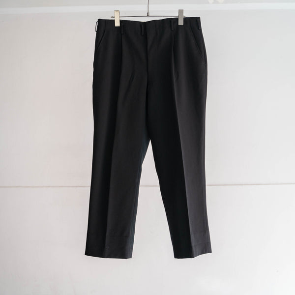 1980s Japan vintage 1 tuck black slacks