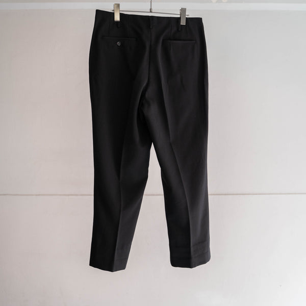 1980s Japan vintage 1 tuck black slacks