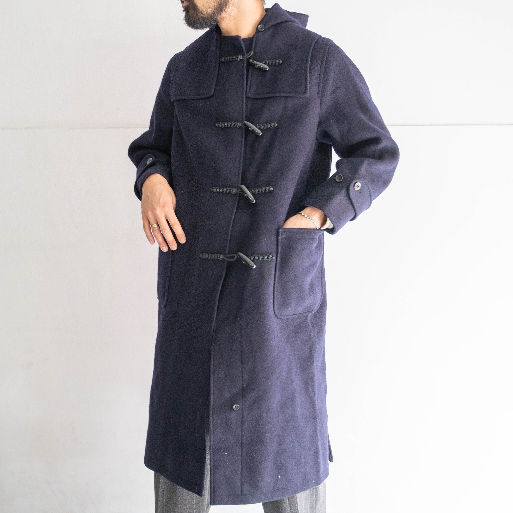 around 1980s Germany navy color duffle coat 'mint condition'