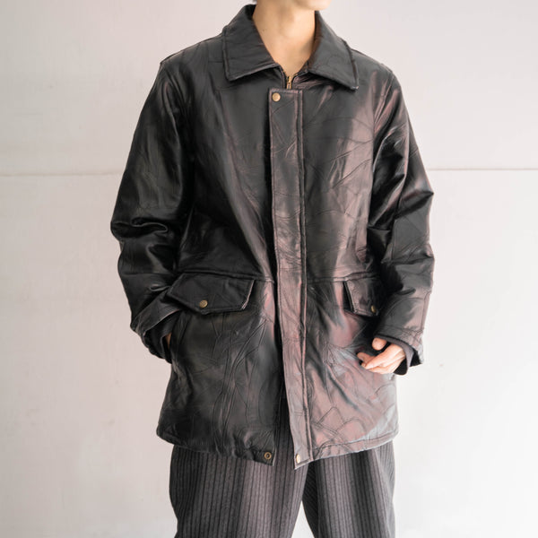 around 1990s black sheep skin half coat 'mint condition'