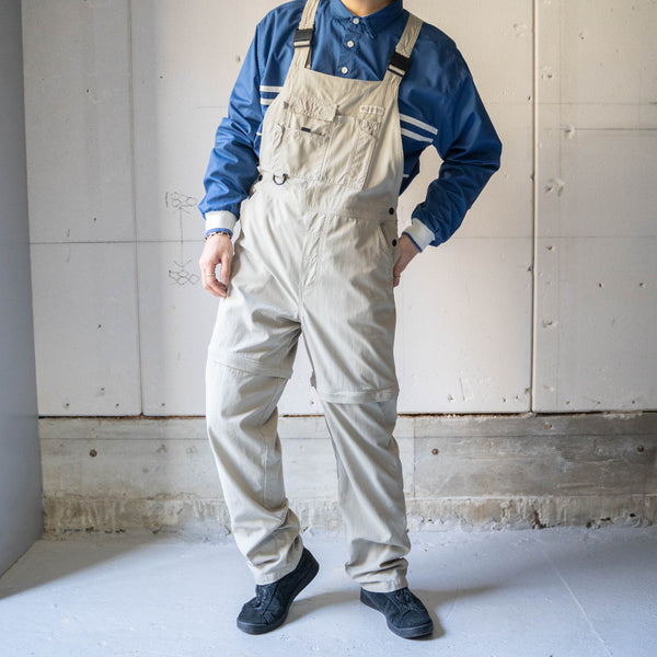 1990-00s 'Columbia' light beige color detachable overall