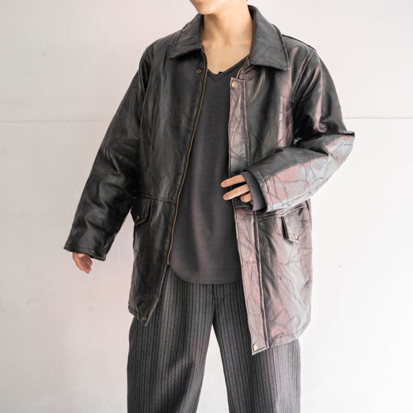 around 1990s black sheep skin half coat 'mint condition'