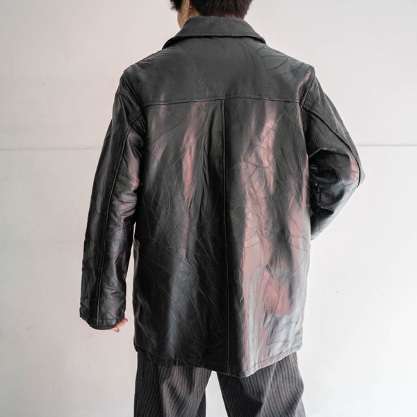 around 1990s black sheep skin half coat 'mint condition'