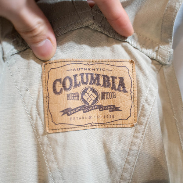 1990-00s 'Columbia' light beige color detachable overall