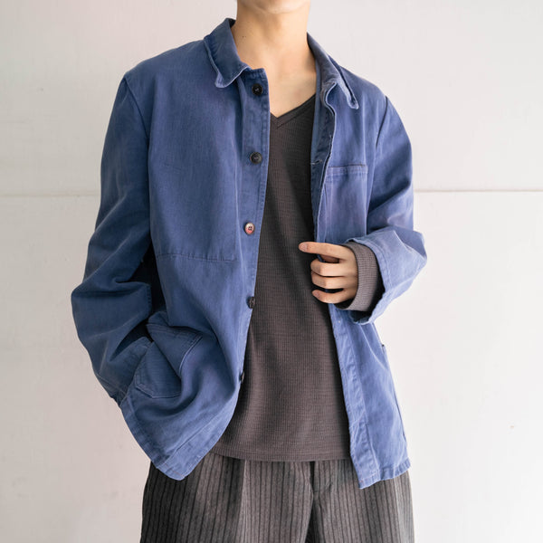 1970-80s Germany faded navy denim work jacket