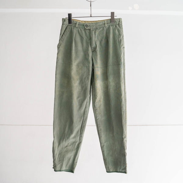 around 1970s France khaki color hunting pants -good fade-