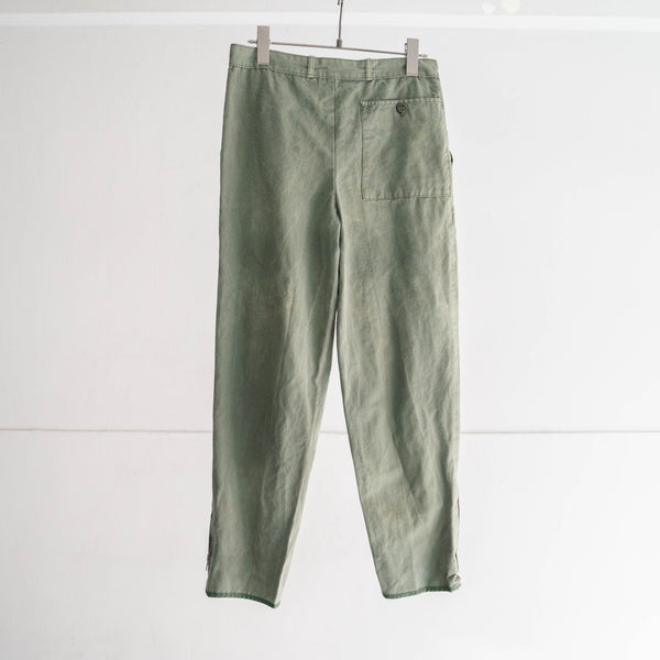 around 1970s France khaki color hunting pants -good fade-