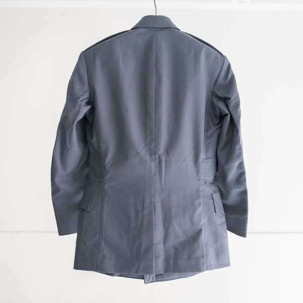 1970-80s Japan police silver blue color wool work jacket