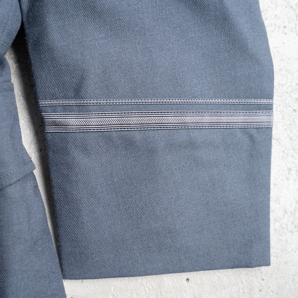 1970-80s Japan police silver blue color wool work jacket