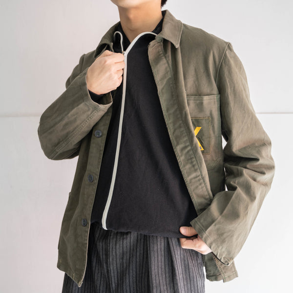 1970s Europe simple black track jacket