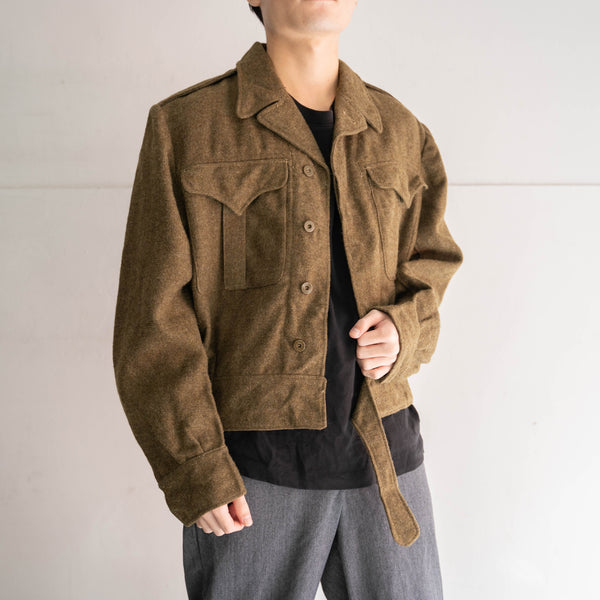 1950s Canadian military wool battle dress jacket 'dead stock'