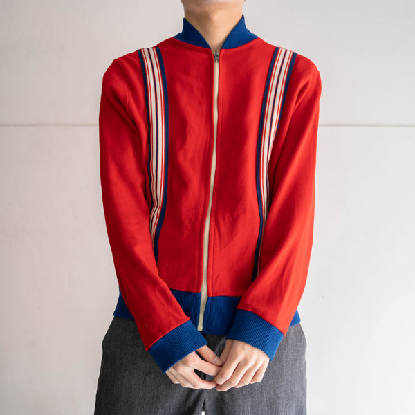 1970s Europe vivid red track jacket