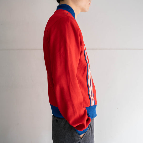 1970s Europe vivid red track jacket