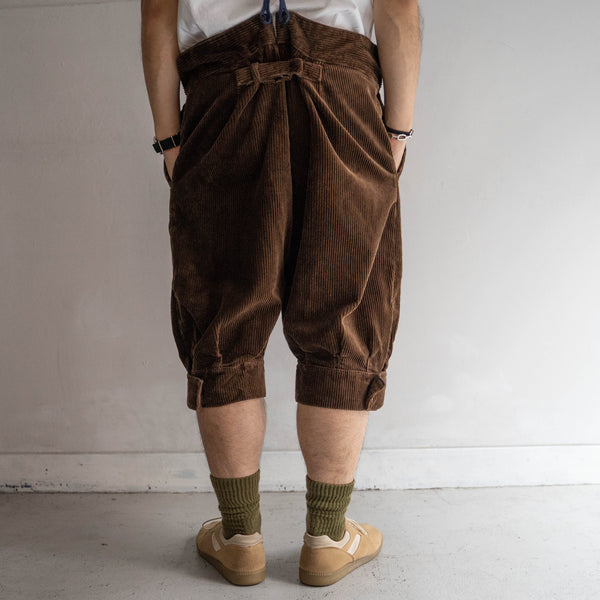 around 1970s France brown corduroy half pants 'mint condition'