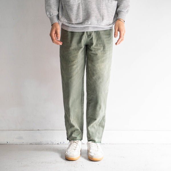 around 1970s France khaki color hunting pants -good fade-