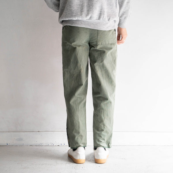 around 1970s France khaki color hunting pants -good fade-