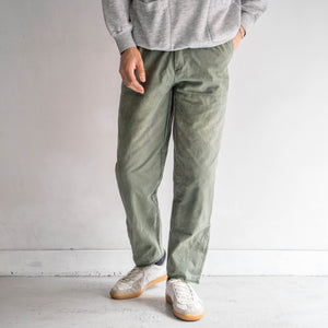 around 1970s France khaki color hunting pants -good fade-