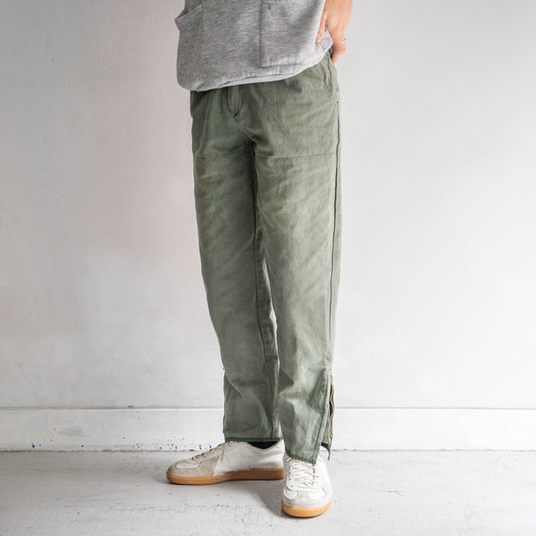 around 1970s France khaki color hunting pants -good fade-