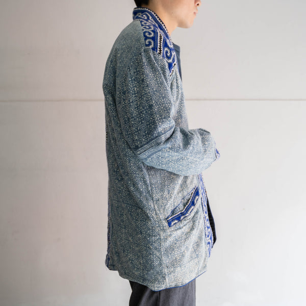 around 1980s blue based HAORI jacket -ethnic like-