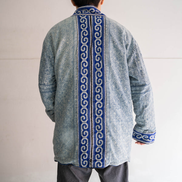 around 1980s blue based HAORI jacket -ethnic like-