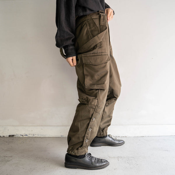 1980s German military quilting cargo over-all 'dead stock'