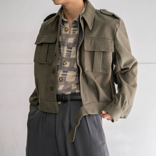 1970s Italian military wool battle dress jacket 'dead stock'