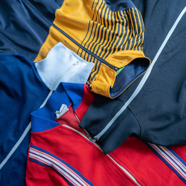 1970s Europe vivid red track jacket