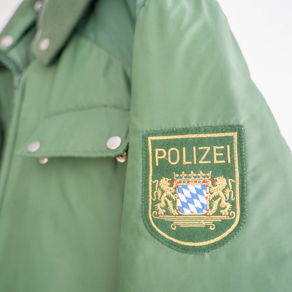 around 2000s German police detachable high neck padded jacket