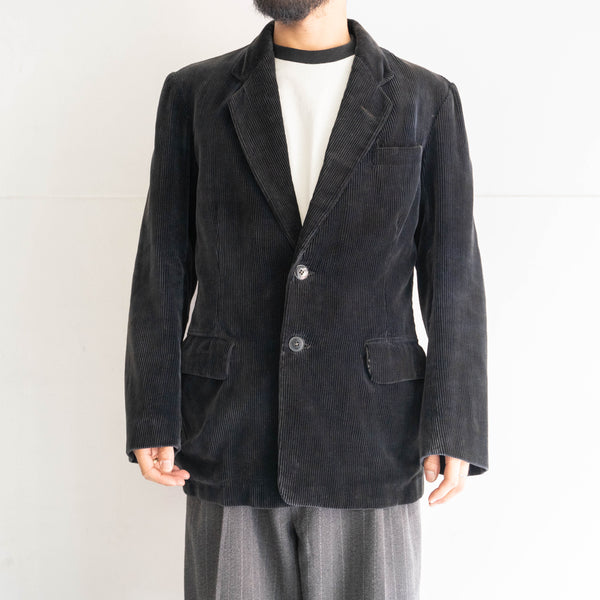 1950-60s France black corduroy tailored jacket 'mint condition'