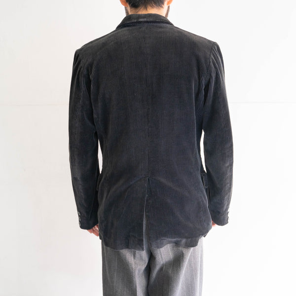 1950-60s France black corduroy tailored jacket 'mint condition'