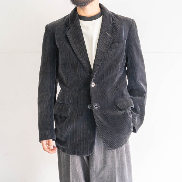 1950-60s France black corduroy tailored jacket 'mint condition'