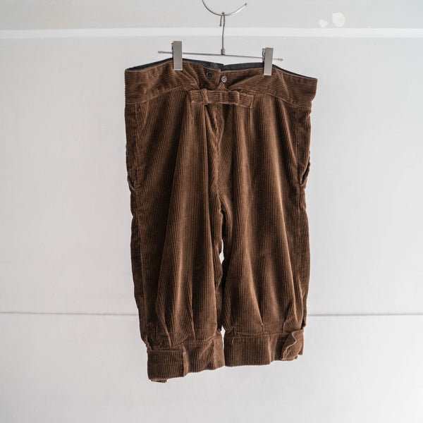 around 1970s France brown corduroy half pants 'mint condition'