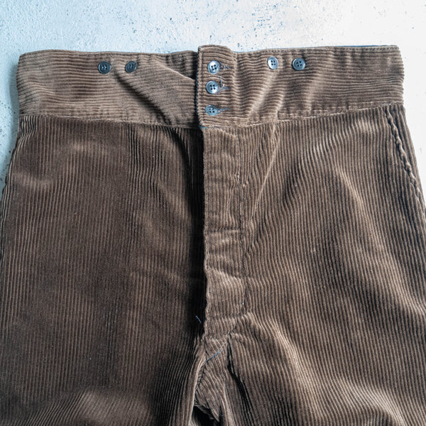 around 1970s France brown corduroy half pants 'mint condition'
