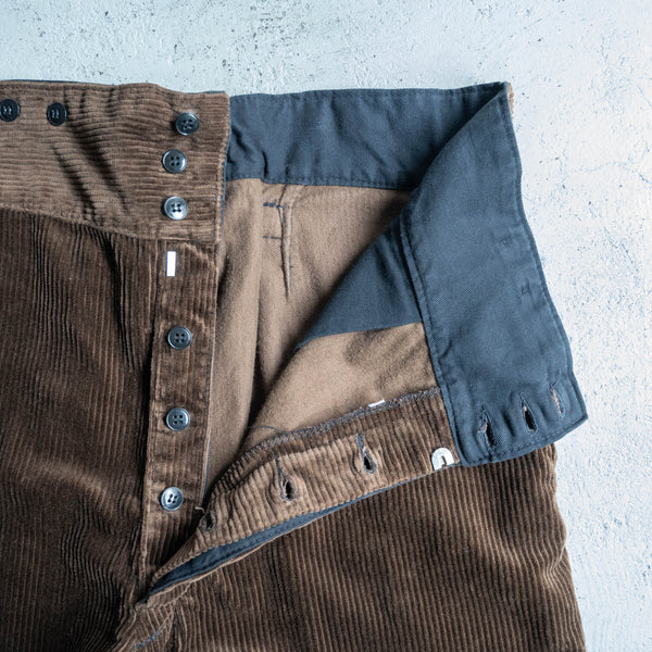 around 1970s France brown corduroy half pants 'mint condition'