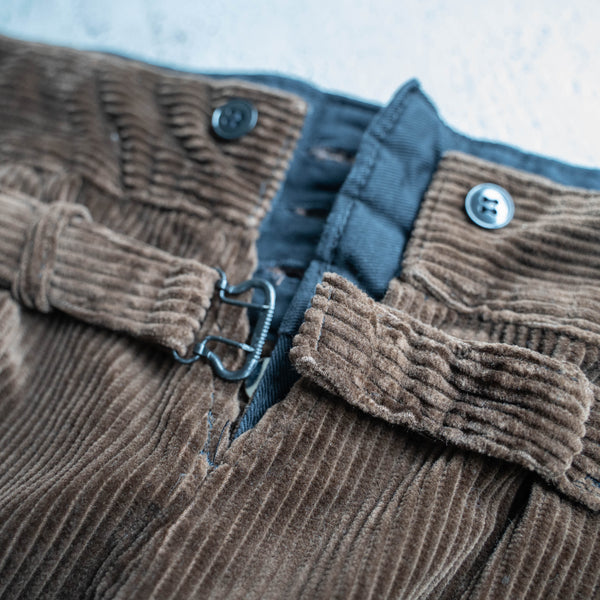 around 1970s France brown corduroy half pants 'mint condition'