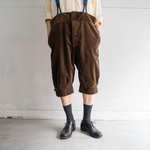 around 1970s France brown corduroy half pants 'mint condition'