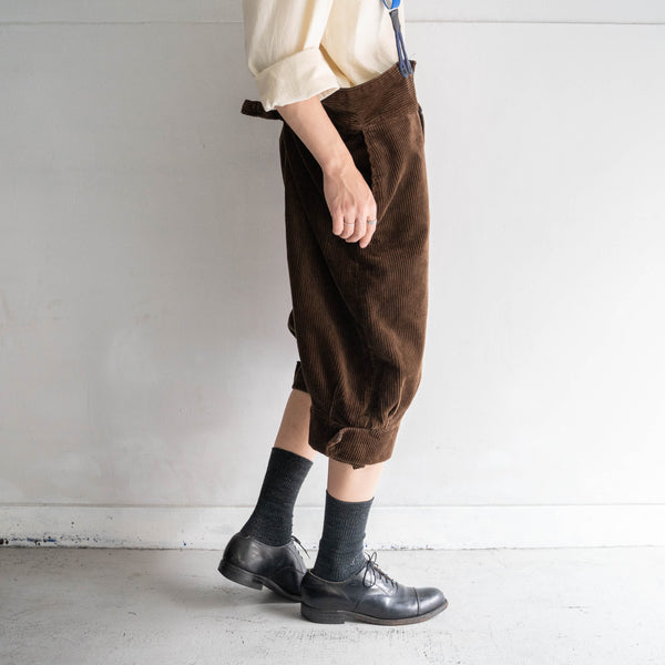 around 1970s France brown corduroy half pants 'mint condition'