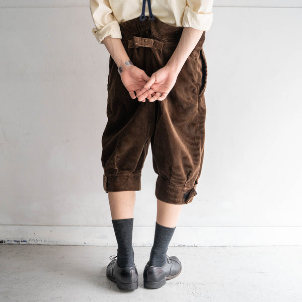 around 1970s France brown corduroy half pants 'mint condition'