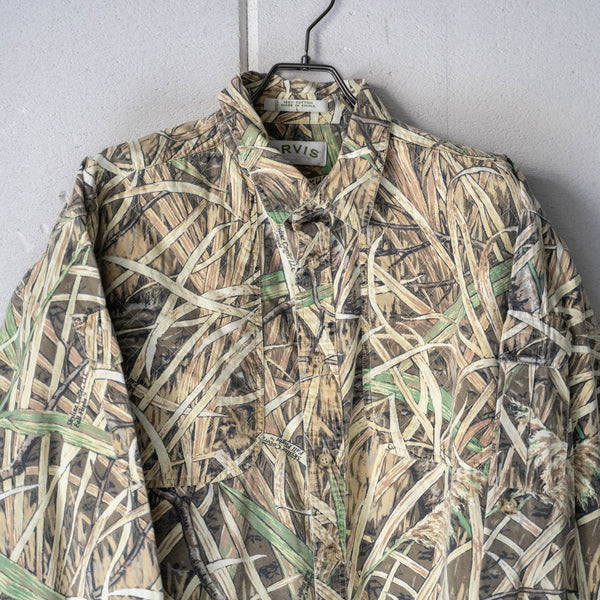 2000s 'ORVIS' real tree camouflage big shirt