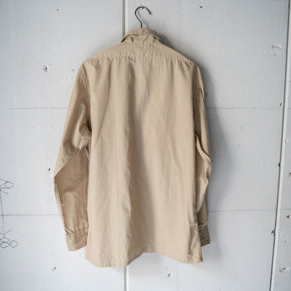 around1980s U.S military? cotton × poly long sleeve shirt