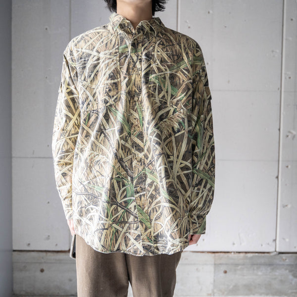 2000s 'ORVIS' real tree camouflage big shirt