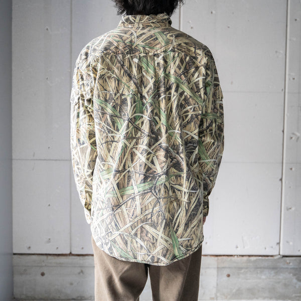 2000s 'ORVIS' real tree camouflage big shirt