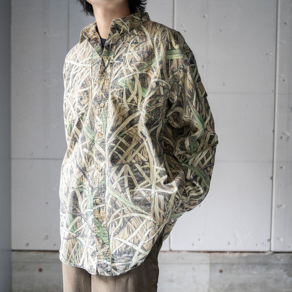 2000s 'ORVIS' real tree camouflage big shirt